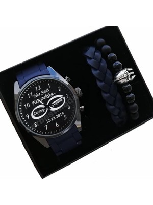 Kişiye Özel Isim Baskılı Erkek Kol Saati Erkeğe Hediye Doğum Günü Hediyesi Sevgiliye Hediye Erkek Saat