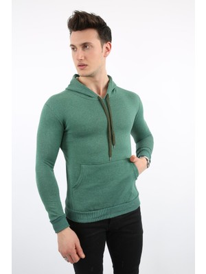 Evolaria Iki Iplik Kapşonlu Kanguru Cepli Erkek Günlük Sweatshirt