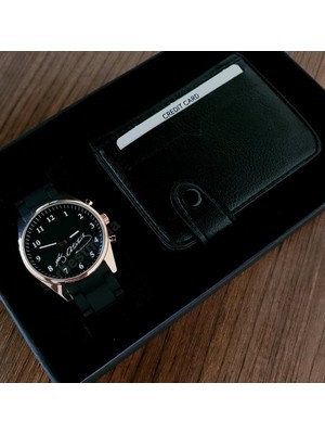 Sevgililer Günü Erkek Kol Saati ve Kartlık Hediye Seti Sevgiliye Hediye Doğum Günü Yıl Dönümü Babalar Günü Hediyesi Erkeğe Kişiye Özel Hediye