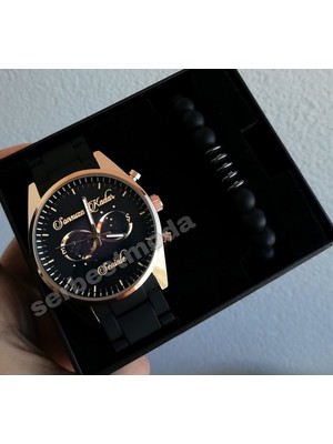 Erkek Kol Saati Sevgiliye Hediye Babalar Günü Hediyesi Erkek Saat ve Bileklik Doğum Günü Hediyesi Sevgililer Günü Hediyesi Kişiye Özel Saat