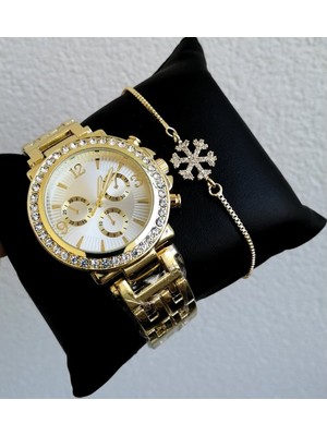 Bayan Kol Saati Kadın Saat Sonsuzluk Bileklik Kombini Sevgiliye Hediye Anneler Günü Doğum Günü Hediyesi