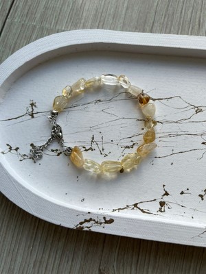 UltraMint Şık Oval Sitrin Doğal Taş Bileklik, Enerji ve Zarafet Için Mükemmel Seçim