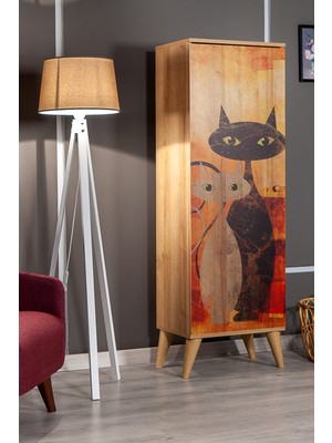 8 Raflı Çok Amaçlı Mutfak ve Banyo Dolabı, Şık ve Kullanışlı Tasarım