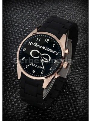 Sevgiliye Hediye Bileklik Kombin Erkek Saat Sevgiliye Hediye Doğum Günü Hediyesi Kişiye Özel Isimli Saat