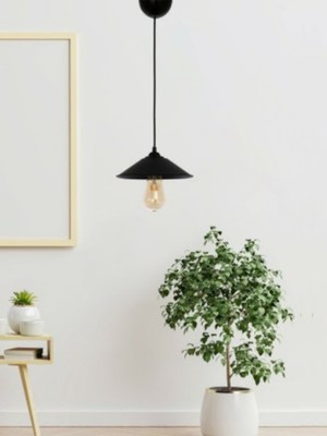 Siyah Plastik Japon Şapka Sarkıt Avize, Yatak Odası, Salon, Mutfak, Hola