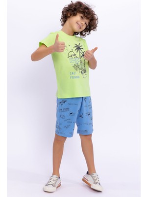 RolyPoly California Lime Erkek Çocuk Bermuda Takım