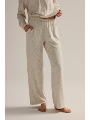 Hays Kadın Pamuklu Kırçıllı Örme Uzun Pantolon
