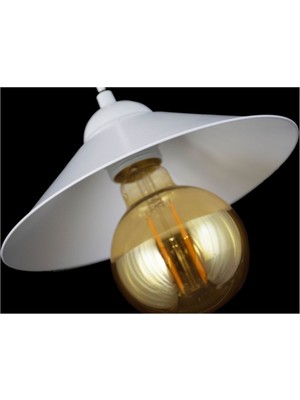 Rustik Beyaz Sarkıt Avize, Şık ve Zarif Dekorasyon Parçası