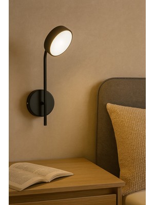 Modern Siyah Beyaz LED Duvar Apliküri, Banyo, Mutfak ve Salon Için