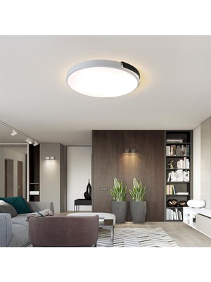 Şeritli Kumandalı Dimli 3 Işık Renkli Modern LED Tavan Lambası