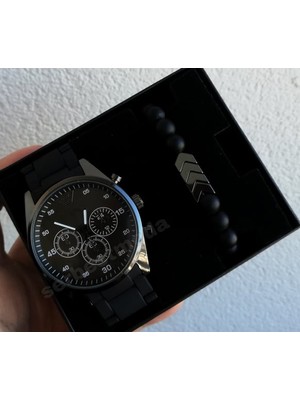 Sevgiliye Hediye Babalar Günü Hediyesi Erkek Saat ve Bileklik Sevgililer Günü Doğum Günü Hediyesi Erkek Kol Saati