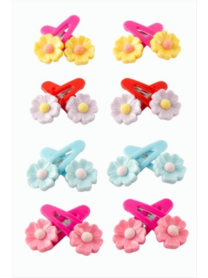 Makay Papatya Çıtçıtlı Toka 4 Adet