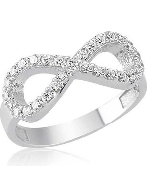 Bazarhane Gümüş Bayan Sonsuzluk Yüzük