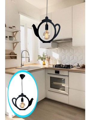 Modern Sarkıt Çaydanlık Tasarımlı Avize, Ofis ve Cafe Için Şık Aydınlatma