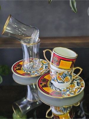 Fermato Canga 2 Kişilik Kahve ve Çay Seti