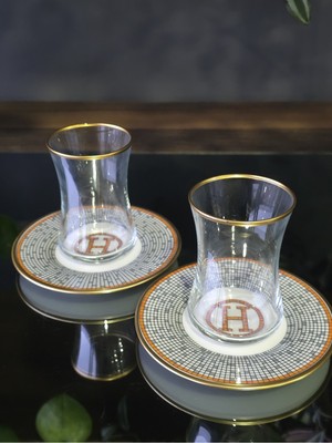 Fermato Honey Turuncu 2 Kişilik Çay Seti