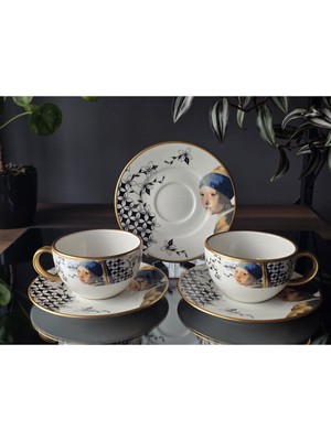 Fermato Inci Küpelii Kız 2 Kişilik Çay Fincanı