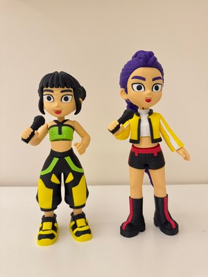 You Toys Demon Hunters | Rumi ve Zoey | Büyük Boy Kafası, Gövdesi,bacakları ve Kolları Eklemli/hareketli