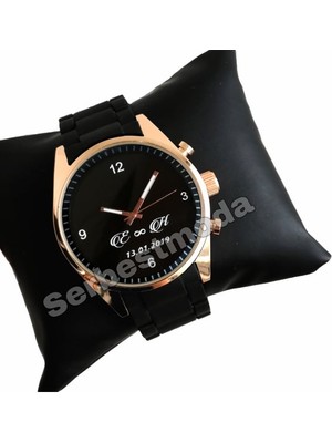 Sevgiliye Hediye Erkek Saat Kombini Kişiye Özel Isimli Saat Doğum Günü Hediyesi Evlilik Yıl Dönümü Hediyesi Babalar Günü Hediyesi