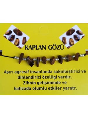 UltraMint Doğal Taş Kaplan Gözü Bileklik, Şık ve Enerjik Takı
