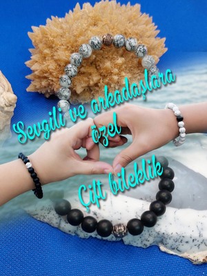 UltraMint Özel Tasarım Oniks Doğal Taş Çift Bileklik Seti