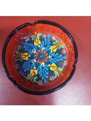 El Yapımı Seramik Büyük Küllük, Çap 10CM, Yükseklik 4cm, Şık Tasarım