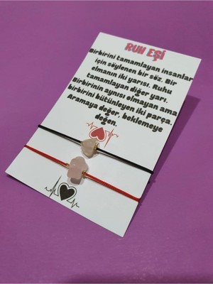 UltraMint Doğal Pembe Kuvars Taşlı Ruh Eşi Bileklik, Şıklık ve Enerji Sunar