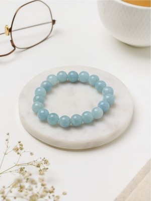 UltraMint Kadın Için Şık Tasarım Elegant Jade Turkuaz Doğal Taş Bileklik