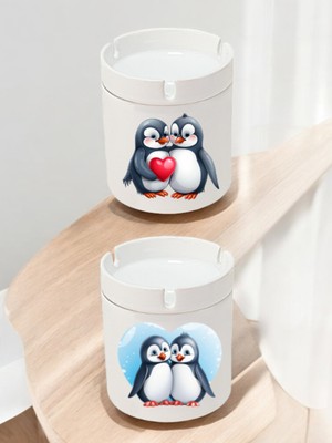 Penguen Temalı 2'li Küllük Seti, Kül Tablası ve Kokusuz Küllük Modelleri