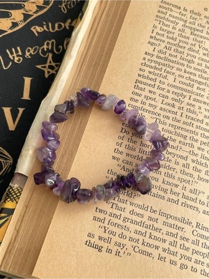 UltraMint Doğal Ametist Taşlı Zarif Bileklik, Şıklığa Işıltı Katıyor