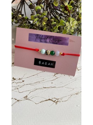 UltraMint Doğal Taşlı Başak Burcu Şans Bilekliği, Ayarlanabilir ve Şık Tasarım