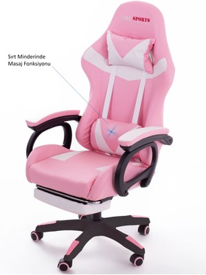 ALC Sports Vıbro Masaj Özellikli Oyuncu Koltuğu Ergonomik Tasarım Plastik Malzeme ile Konforlu Destek