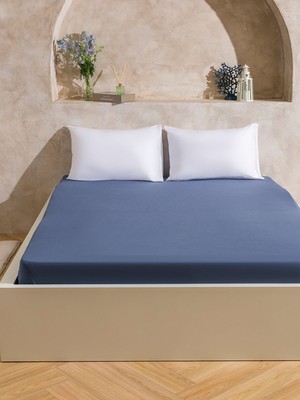 Lc Waikiki Yeni Sezon Pamuklu Çift Kişilik Battal Boy Lastikli Çarşaf