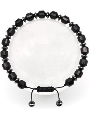 UltraMint El Yapımı Turmalin Taşlı Makrome Bileklik, Şık ve Renkli Takı