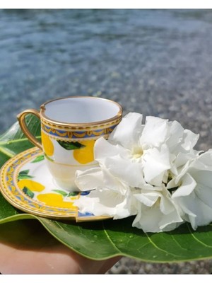 Fermato Çift Desenli 12 Parça Kahve Fincanı