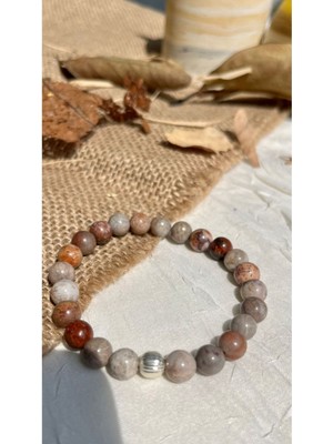 UltraMint Doğal Taşlı Gümüş Aparatlı Zarif Bileklik, Şık ve Özgün Tasarım