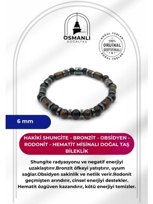 UltraMint 6mm Doğal Taş Bileklik, Sertifikalı, Renkli ve Şık Tasarım