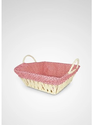 Noip Hasırlı Bezli Ekmek Sepeti Dikdörtgen RENKLI8822 (925)