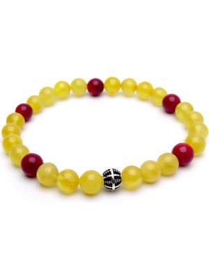 UltraMint El Yapımı Mercan Taşlı Damla Kehribar Bileklik, Şık ve Zarif Tasarım