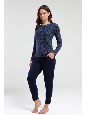 Arnetta Kadın Lacivert Pijama Takımı