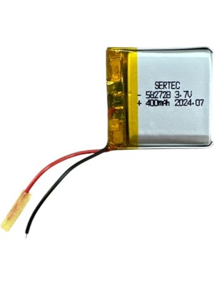 Noip 582728 3.7V 400 Mah Lipolymer Pil DEVRELI/1.5A (925)
