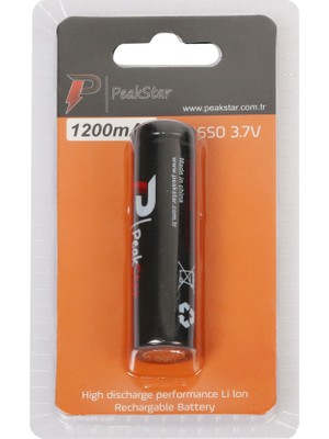 Noip Orjinal 3.7 V 1200 Mah Şarj Edilebilir 18650 Turbo Model Liıon Şarjlı Pil (925)