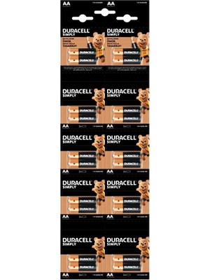 Noip Duracell 20'li Kartela 1.5 V Alkalin Aa Kalem Pil (925)