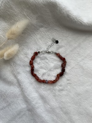 UltraMint Doğal Akik Oval Taş Bileklik, Şık ve Zarif Takı Hediye Alternatifi