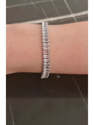 UltraMint Şık Çelik ve Gümüş Su Yolu Bileklik, Modern ve Zarif Tasarım