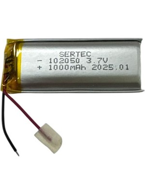 Noip 102050 3.7V 1000MAH Lipolymer Pil (DEVRELI/1.5A) (925)