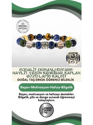UltraMint Motivasyon ve Hafıza Güçlendirici Erkek Öğrenci Bilekliği
