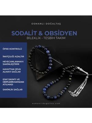 UltraMint Doğal Taşlı 33'lü Tesbih ve Bileklik Takımı, Sertifikalı, Şık ve Zarif