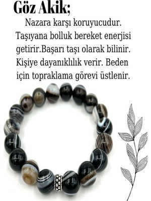 UltraMint Doğal Taş Bileklik, Sertifikalı, Şık ve Zarif Takı, Sağlıklı Hediye