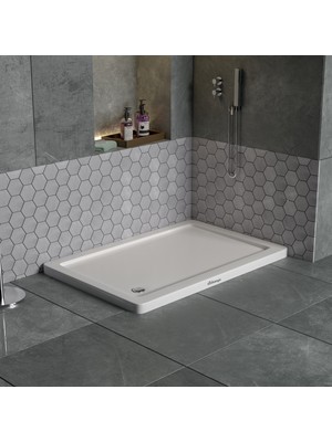 Dbbanyo Dikdörtgen Flat Duş Teknesi 80 x 120 x 5 cm